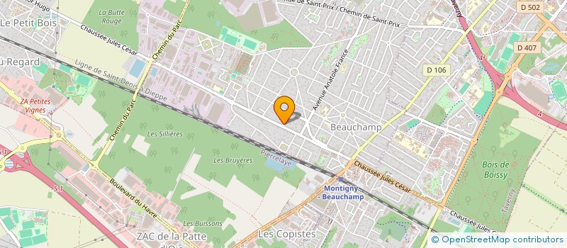 localisation de l'entreprise LINKSANTE  BEAUCHAMP