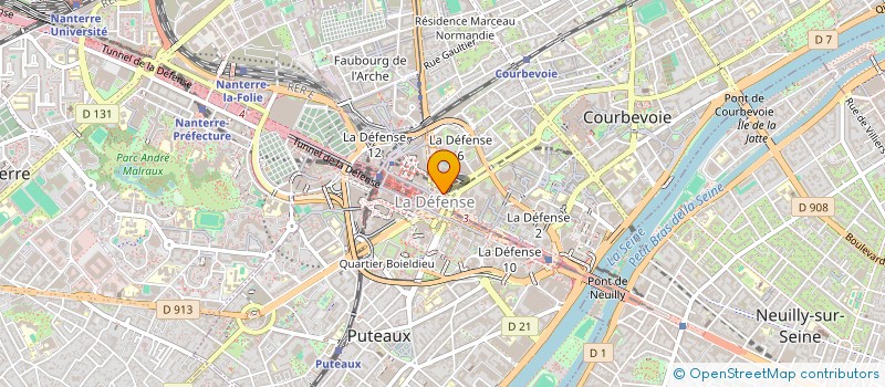 localisation de l'entreprise LINKT à COURBEVOIE