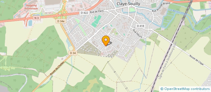 localisation de l'entreprise LINKTEC à CLAYE-SOUILLY