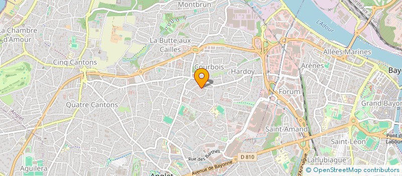 localisation de l'entreprise LINLOU à ANGLET