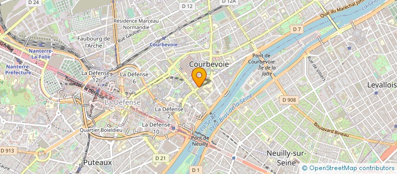 localisation de l'entreprise LINLUX  COURBEVOIE