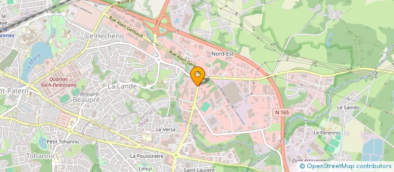 localisation de l'entreprise LINODE à VANNES