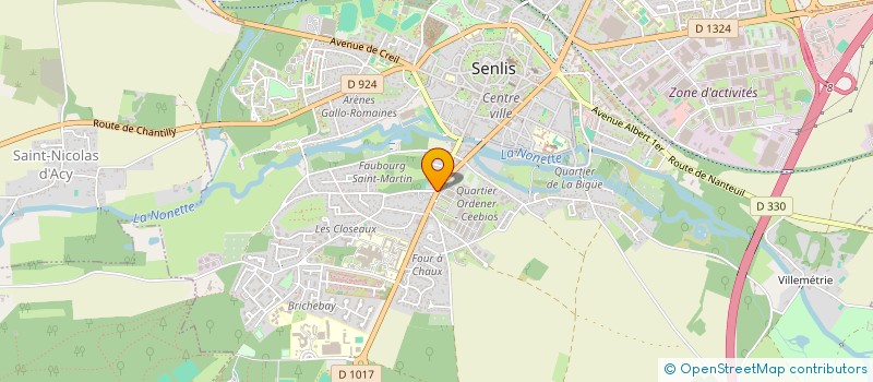 localisation de l'entreprise LINOMI  SENLIS