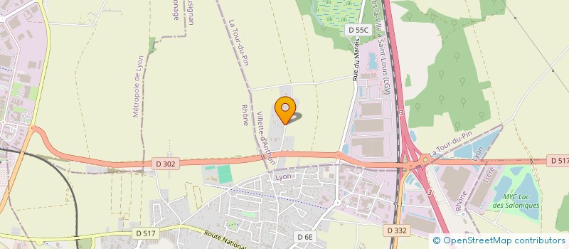 localisation de l'entreprise LINOR  VILLETTE-D'ANTHON