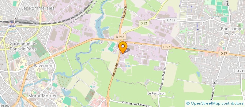 localisation de l'entreprise LINOVA à BONCHAMP-LES-LAVAL