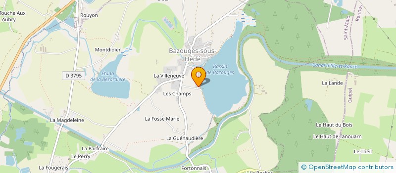 localisation de l'entreprise LINQER  HEDE-BAZOUGES