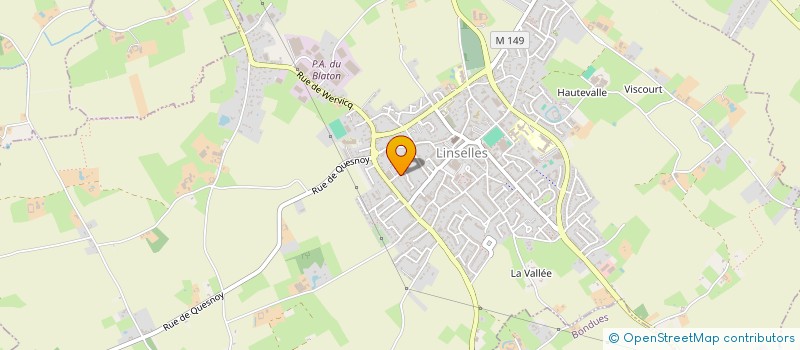localisation de l'entreprise LINSELLES CYCLISME à LINSELLES