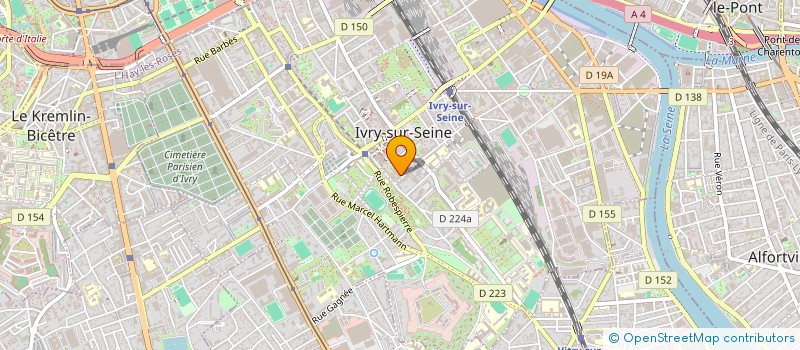 localisation de l'entreprise LINSO TRANSPORTS à IVRY-SUR-SEINE