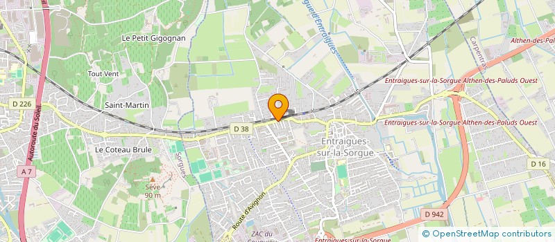 localisation de l'entreprise LINSOLAS ET FILS  ENTRAIGUES-SUR-LA-SORGUE