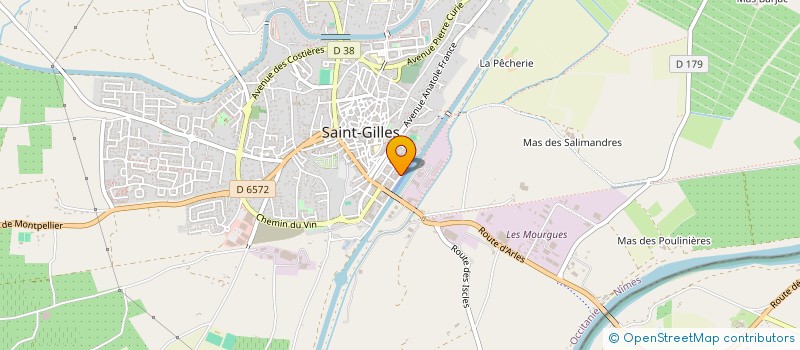 localisation de l'entreprise LINSOLAS SARL à SAINT-GILLES