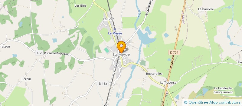 localisation de l'entreprise LINSULA à LA MEYZE