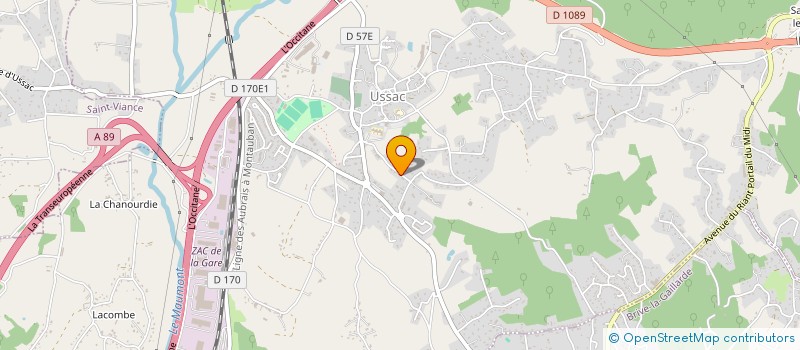 localisation de l'entreprise LINT RB  USSAC