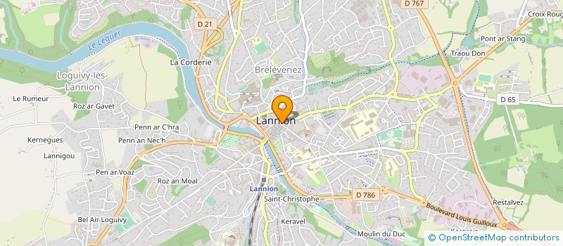 localisation de l'entreprise LINTANFF à TREBEURDEN