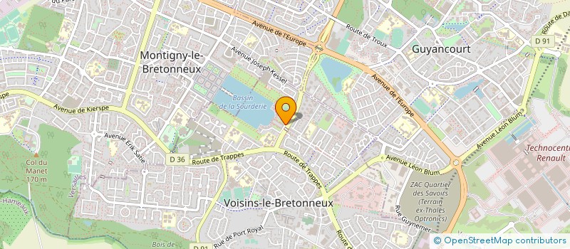 localisation de l'entreprise LINTEGRALLE à VOISINS-LE-BRETONNEUX