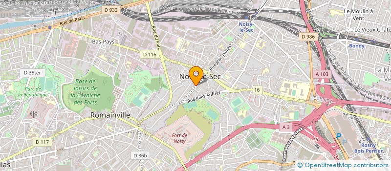 localisation de l'entreprise LINTIX à NOISY-LE-SEC
