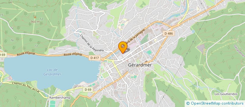 localisation de l'entreprise LINVOSGES à GERARDMER