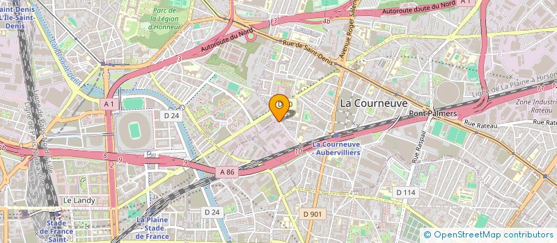localisation de l'entreprise LIO à LA COURNEUVE