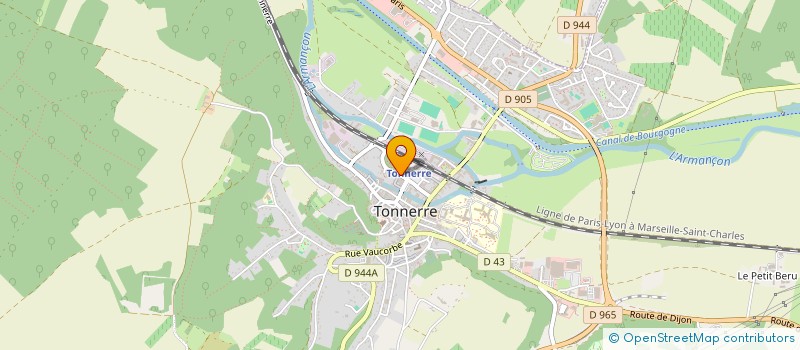 localisation de l'entreprise LIO CUISINE à TONNERRE