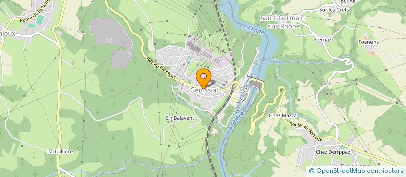 localisation de l'entreprise LIOADE à INJOUX-GENISSIAT
