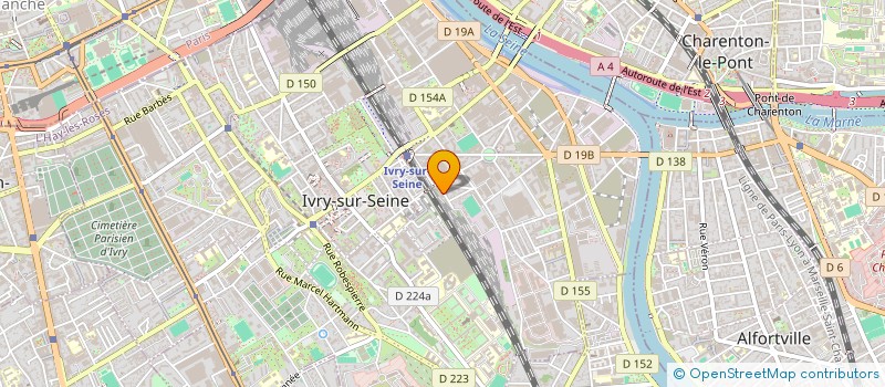 localisation de l'entreprise LIODIS à IVRY-SUR-SEINE