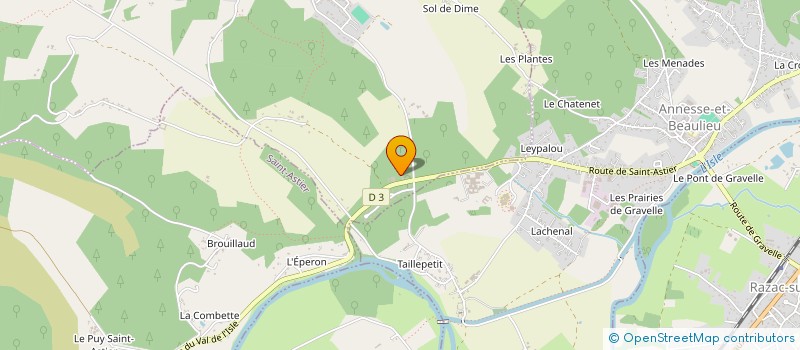 localisation de l'entreprise LIOGIER  LEGUILLAC-DE-L'AUCHE