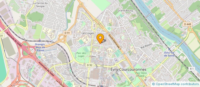localisation de l'entreprise LION à EVRY-COURCOURONNES