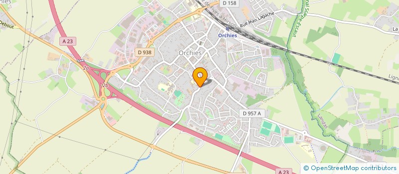 localisation de l'entreprise LION BLANC  ORCHIES