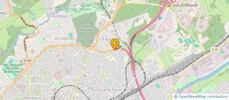 localisation de l'entreprise LION BOXING CLUB à LIMOGES