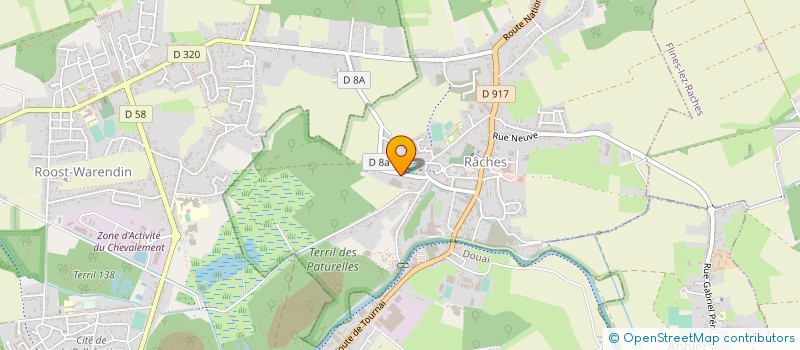 localisation de l'entreprise LION D'OR 59 à RACHES
