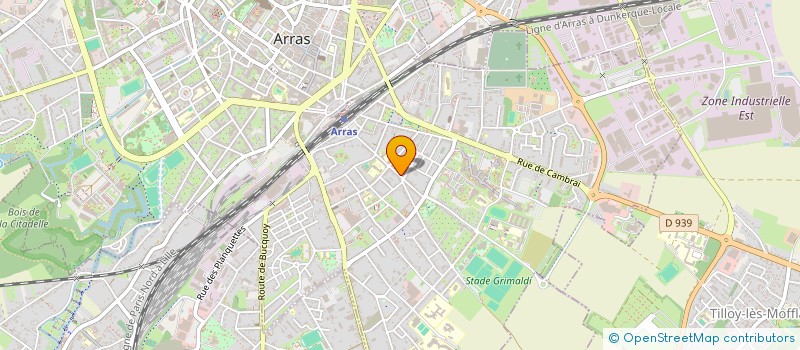 localisation de l'entreprise LION D'OR à ARRAS