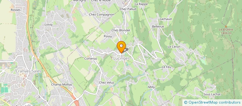 localisation de l'entreprise LIONEL ANSELMO MENUISERIES  LUCINGES