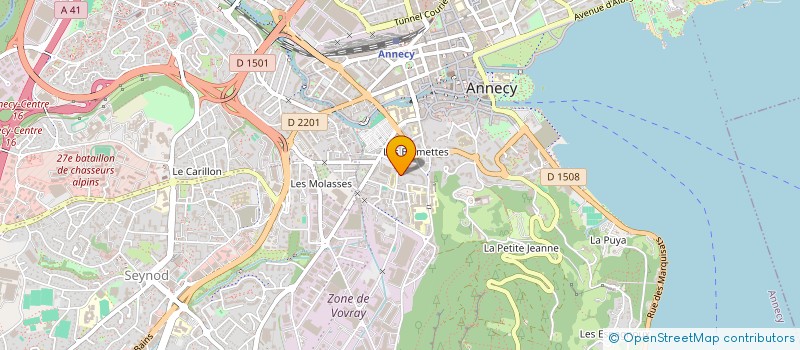 localisation de l'entreprise LIONEL BECQUET PARTICIPATIONS à ANNECY