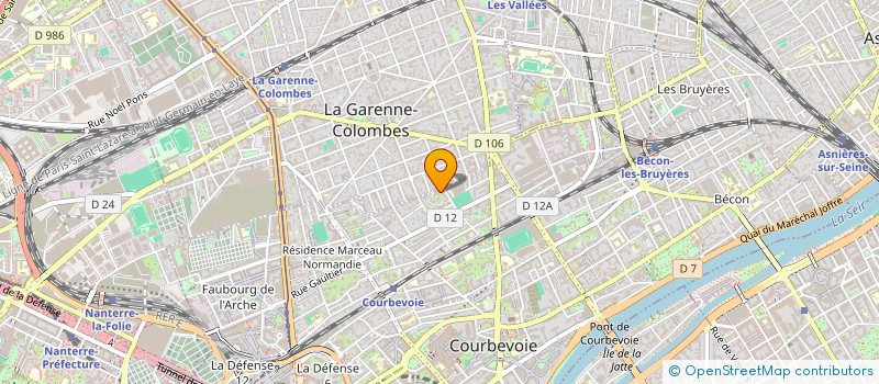 localisation de l'entreprise LIONEL DORLEANS PHOTOGRAPHE à COURBEVOIE