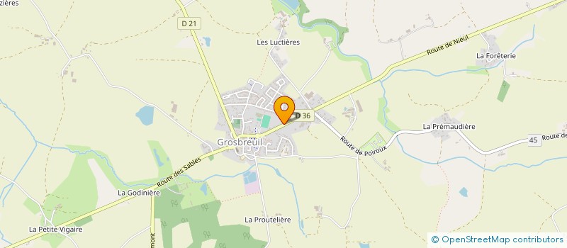 localisation de l'entreprise LIONEL LINE ELODIE LEVEQUE à GROSBREUIL