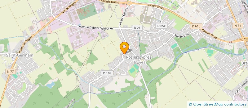 localisation de l'entreprise LIONEL MOBILITE  ROSIERES-PRES-TROYES