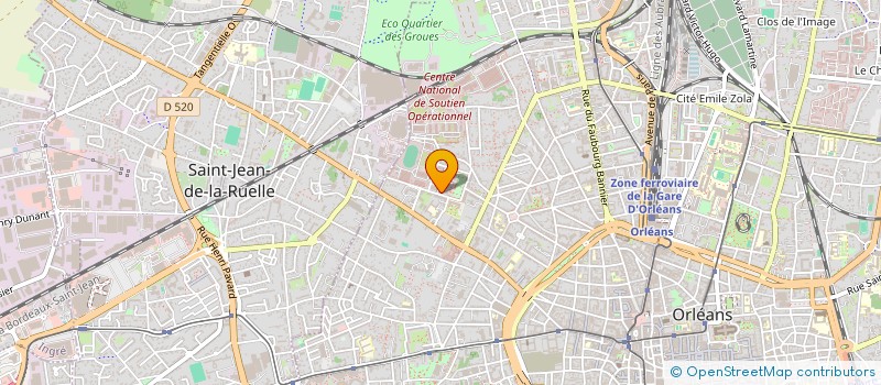 localisation de l'entreprise LIONEL PELLET E.U.R.L. à ORLEANS