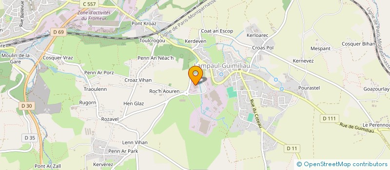 localisation de l'entreprise LIONEL SCANFF  LAMPAUL-GUIMILIAU