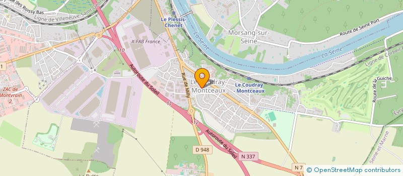 localisation de l'entreprise LIONEL SERVICES PRO à LE COUDRAY-MONTCEAUX