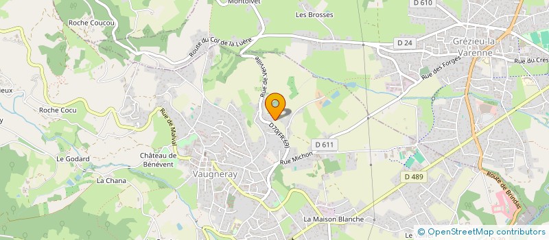 localisation de l'entreprise LIONEL & TANIA GUILLOT  VAUGNERAY