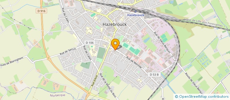 localisation de l'entreprise LIONET SC  HAZEBROUCK