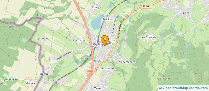 localisation de l'entreprise LIONNET TP  MACHILLY