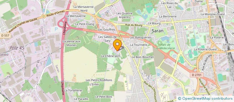 localisation de l'entreprise LIONO BATI à SARAN