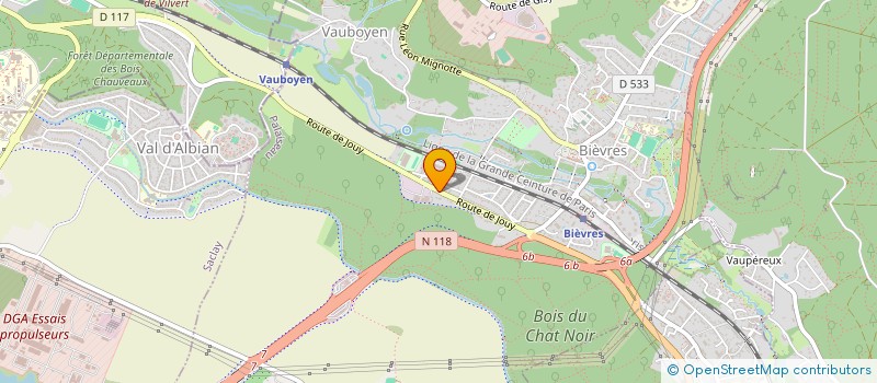 localisation de l'entreprise LIONS  BIEVRES