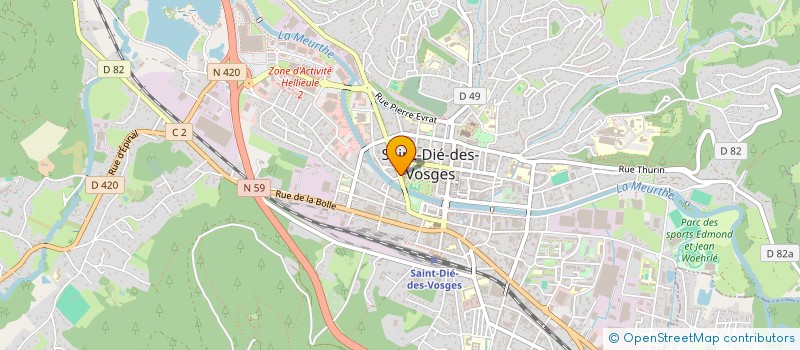 localisation de l'entreprise LIONS CLUB  SAINT-DIE-DES-VOSGES