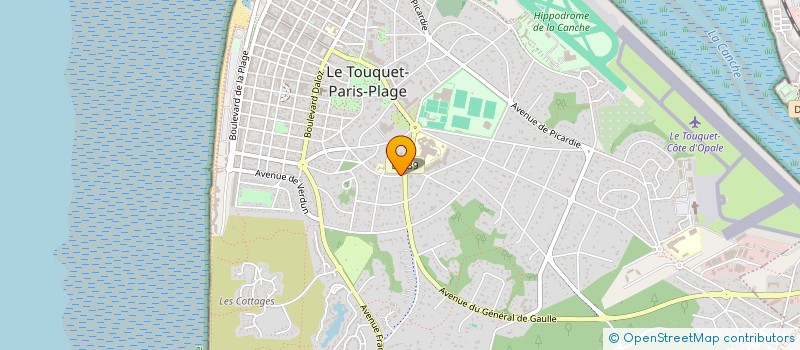 localisation de l'entreprise LIONS CLUB AU TOUQUET QUATRE SAISONS  LE TOUQUET-PARIS-PLAGE