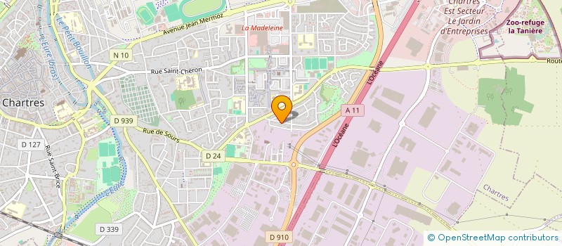 localisation de l'entreprise LIONS CLUB CHARTRES-VALLEE DE LA VOISE  CHARTRES