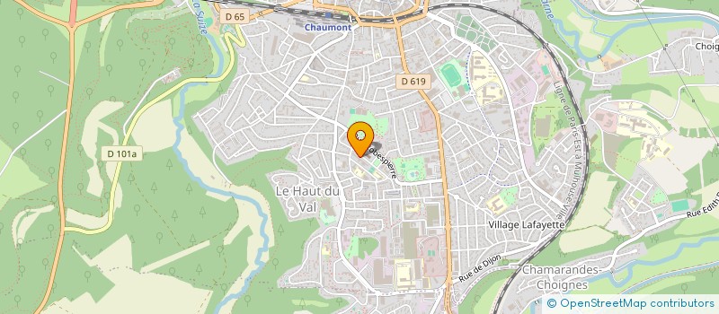 localisation de l'entreprise LIONS CLUB CHAUMONT-CHAMPAGNE  CHAUMONT