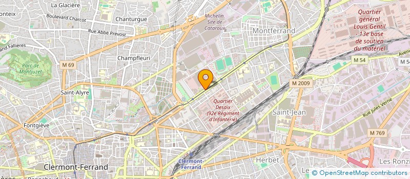 localisation de l'entreprise LIONS CLUB CLERMONT GERGOVIE  CLERMONT-FERRAND