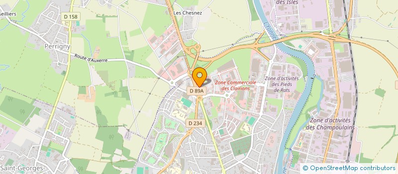 localisation de l'entreprise LIONS CLUB D'AUXERRE RIVES DE L YONNE à AUXERRE