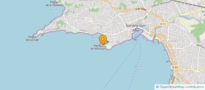 localisation de l'entreprise LIONS CLUB DE BANDOL - SANARY - SIX-FOURS - LES BAIES DU SOLEIL à SANARY-SUR-MER